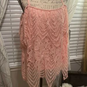 Sassy baby pink lace top 👚💕